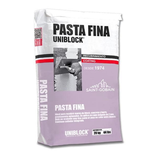 pasta fina uniblock 20 kg