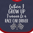 thumbnail image 4 of Inktastic Future Race Car Driver Childs Boys Baby Bib, 4 of 4