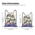 thumbnail image 5 of Yiaed Not All Those Who Wander Are Lost Print Drawstring Bags Drawstring Backpack Bulk String Back Pack Gym Sport Bag-Small, 5 of 5