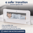thumbnail image 2 of Hiccapop Toddler Bed Rail for Convertible Cribs, Crib Rail Guard with Reinforced Anchors, White, 2 of 7