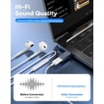 thumbnail image 4 of Adaptador de audio MoKo Lightning a USB C para iPhone Gris, 4 of 8