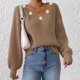 thumbnail image 5 of Neewe Women's Oversized Sweaters 2025 Long Sleeve Fuzzy Knit MXsual Chunky Pullover Sweater Fall Outfits Clothes, 5 of 7