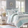 thumbnail image 2 of Madison Park Dawn 9 Piece Comfroter Set-Blue-King [Misc, 2 of 5