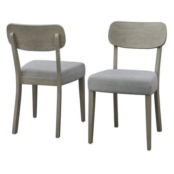 TMS Glendale Dining Chair, Set of 2, Light Gray