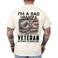 thumbnail image 2 of I'm A Dad Grandpa And A Veteran Nothing Scares Me T-Shirt – Patriotic Military Family Graphic Tee, Father’s Day Gift Shirt, 2 of 6
