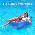 thumbnail image 3 of Flotadores inflables para piscina, juguetes inflables para piscina de playa de verano, cama flotante suave y duradera para nadar con tiburones, 3 of 7