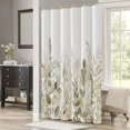thumbnail image 2 of Yellow Floral Shower Curtain 72 * 84inch, Waterproof Fabric Watercolor Yellow and Grey Eucalyptus Plant Leaves Bathroom Shower Curtains Set with 12 Plastic Hooks, Weighted Hem, Durable, Washable, 2 of 5