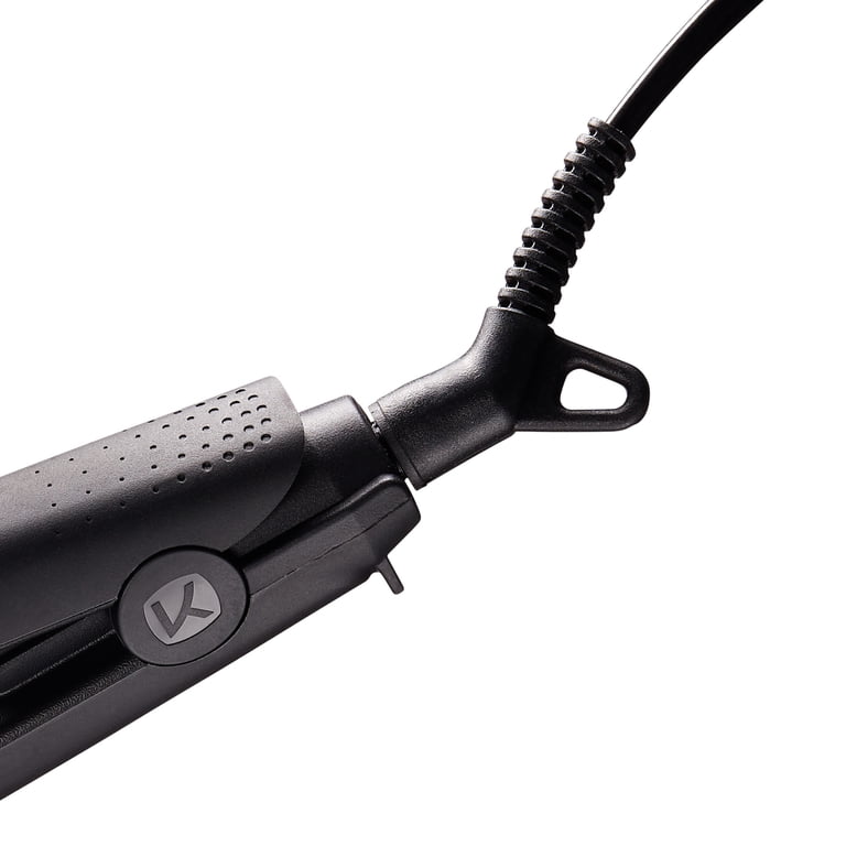 Kiss Tourmaline Ceramic Flat Iron Hair Straightener, 0.5" photo 4