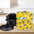 thumbnail image 4 of Xoenoiee Daisy Floral Boston Terrier Print Kitchen Appliance Dust Cover for Pressure Cooker, Electric Rice Cooker Cover Air Fryer Cover Steamer Cover with Pocket and Top Handle, 3 qt, 4 of 6