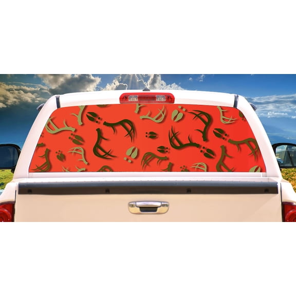NICE RACK Rear Window Graphic truck view thru vinyl decal back
