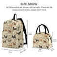 thumbnail image 2 of ALAZA Backpack Set Farm Animals Sheeps Elementary School Bags Student BookBag with Lunch Bag, 2 of 6