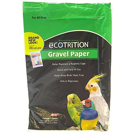 Ultra Care Gravel Paper For All Birds 11-in x 17-in - (7 Sheets)