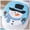 As shown, variant on Seyotauo Christmas Snowman Toilet Seat Cover, Christmas Snowman Lid Novelty Design Single Toilet Cover Xmas Bathroom Decoration Light Blue Christmas Toilet Lid
