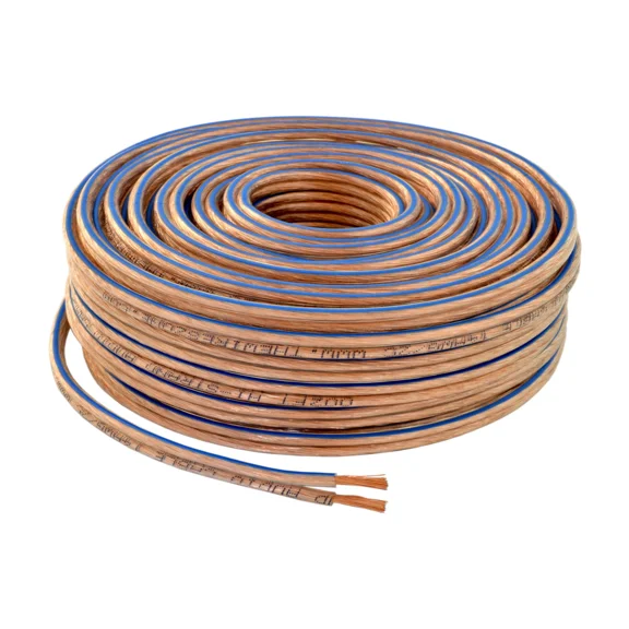 Car Home Audio Speaker Wire Transparent Clear Cable 16Awg 50Ft 16/2 Gauge