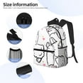 thumbnail image 4 of Goofa Alpacas and Hearts Print Casual Backpack for Women Men,Waterproof High School Bookbag,Lightweight Travel Daypack,Classic College Backpack,Laptob Backpack, 4 of 6