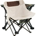 thumbnail image 1 of Camping Stool Small Retractable Folding Chair Foot Rest Stainless Steel Compact Lightweight Backpacking Stool With Carry Bag 12.6x12.6x13.8 Inches, 1 of 5