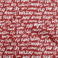 thumbnail image 1 of oneOone Velvet Red Fabric Text Sewing Craft Projects Fabric Prints By Yard 58 Inch Wide-VB, 1 of 5
