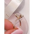 thumbnail image 5 of 3.51 CT Radiant Cut Moissanite Anniversary Ring 14K Yellow Gold Engagement Ring Anniversary Gift Solitaire Diamond Ring Wedding Promise Ring, 5 of 5