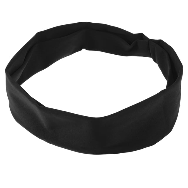 1 pieza de diademas deportivas para hombres y mujeres, bandas antideslizantes para el cabello, bandas para la cabeza para correr sudor para deportes de fitness, negro