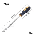 thumbnail image 2 of Nail Puller Pry Tool Nail Remover U V Type Screwdriver 260Mm for Home Workshop, 2 of 10