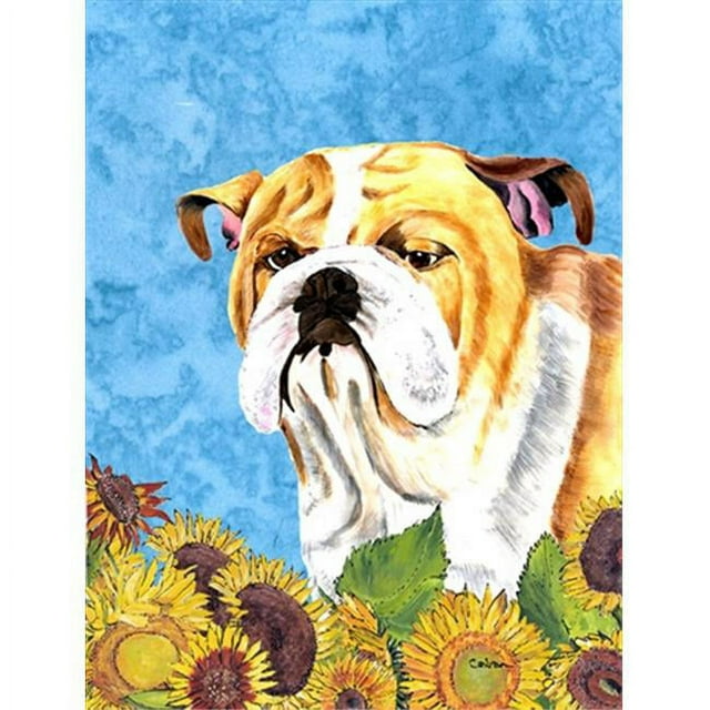 Carolines Treasures SC9064GF Bouledogue Anglais Drapeau Jardin Taille