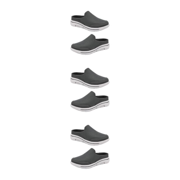 Chanclas portátiles de estilo informal Minnieouse para mujer, zapatillas de fiesta para niñas, tacón plano, diseño Simple, sandalias Gris oscuro Talla 38