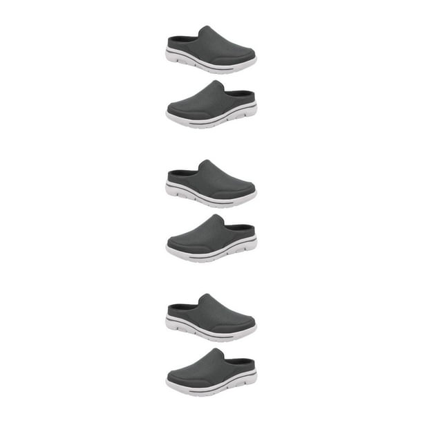 Chanclas portátiles de estilo informal Minnieouse para mujer, zapatillas de fiesta para niñas, tacón plano, diseño Simple, sandalias Gris oscuro Talla 38