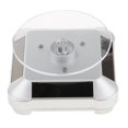 thumbnail image 4 of serony Solar Powered Rotary Display Stand Turn Table Changing Color Lights Silver Silver 90mm, 4 of 6