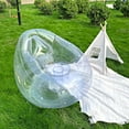 thumbnail image 3 of Make Waves Instrument Portable and Transparent PVC Inflatable Lounge Chair, Clear, 3 of 6