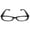 Translucent Black, variant on Men Women Reading Glasses Frame Shape 3 Lightweight Clear Black Strength +1.50