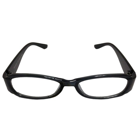 Men Women Reading Glasses Frame Shape 3 Lightweight Clear Black Strength +2.00