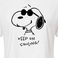 thumbnail image 3 of Peanuts - Cool Joe Keep On Smiling - Juniors Cropped Cotton Blend T-Shirt, 3 of 6