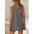thumbnail image 2 of Pijama PRETTYGARDEN Conjunto de 2 Piezas con Shorts para Casa Gris Oscuro Talla S, 2 of 8