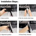 thumbnail image 3 of Automotive Soft Leather Center Console Knee Pad, Universal Car Center Console Knee Leg Elbow Cushion Pad Door Armrest Pad 4pcs Beige, 3 of 5