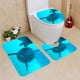 thumbnail image 1 of Juego de alfombras de baño ABPHQTO Amigos de los delfines 3 piezas, 1 of 2