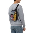 thumbnail image 7 of Lsque Scooby-Doo Pattern Chest Package – Foldable Waterproof Chest Bag with Adjustable Shoulder Strap, Double Zipper Compartments & D-Buckle Design, 7 of 7