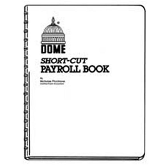Dome Publishing Company- Inc. Livre de Paie Court- 1-50 Employés- 9in.x11in.- Bleu
