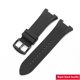 thumbnail image 3 of Correa de reloj de goma nueva de 31 x 14 mm para Armani Ax1803 1802 1050, resistente al agua y al sudor, accesorios de correa de reloj deportiva de goma para hombre, 3 of 5