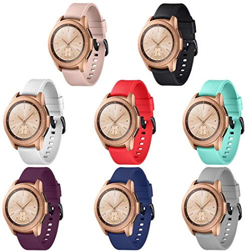 Gincoband 8pcs Sport Bands Replacement For Samsung Galaxy Watch 42mm 46mm No Tracker 8 Colors For Galaxy Watch 42mm Buckle Design Walmart Com