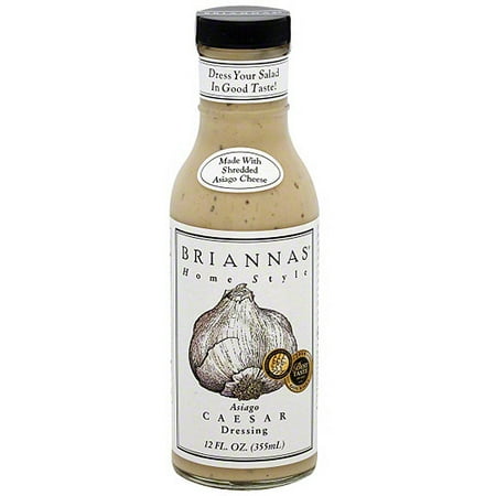 Brianna's Homestyle Asiago Caesar Dressing, 12 oz (Pack of 6)