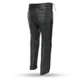 thumbnail image 2 of First Mfg Co - Baron - Men's Motorcycle Biker Riding Black Leather Pants - Size 30 - Side Lacing Detail Zipper Down The Legs, 2 of 3