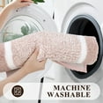 thumbnail image 5 of Findosom 3pcs Bathroom Rugs Set with U-Shaped Mat, Non Slip, Quick Drying, Ultra Soft and Water Absorbent Bath Rug Mat Carpet Machine Washable 20"x32"+20"x59"+U Shape 20"x24" Pink, 5 of 7