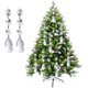 thumbnail image 2 of 20PCS DIY Teardrop Acrylic Crystal Drop Beads Adornos Árbol de Navidad Decoraciones Garland Chandelier Cristales colgantes para Wedding Party Celebration Decor, 2 of 4
