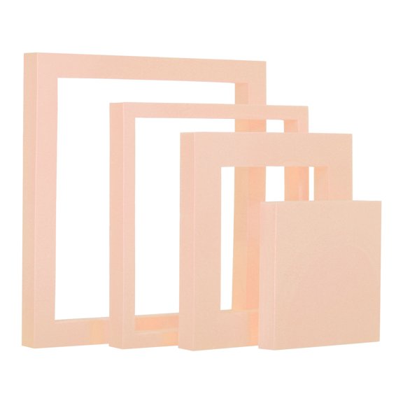 Uxcell Square Combination Photography Background Props Set, Hard Foam Photo Props Geometric Cube for Photo Shoot Beige