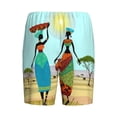 thumbnail image 2 of Haiem African Women Men's Pajama Short with Soft Woven Cotton Elastic Waistband Sleep Short-Large, 2 of 9