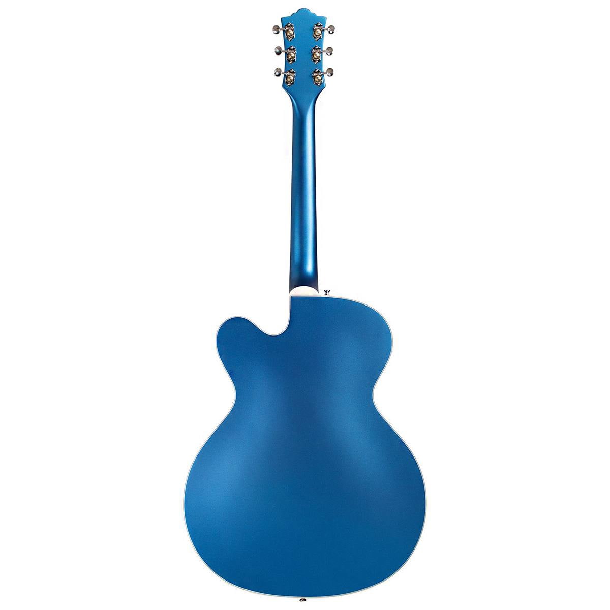 Guild X-175 Manhattan Special Hollow Body Electric Guitar with Arched Spruce Top, Malibu Blue
