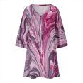 thumbnail image 4 of Cameland Robe d'Été Décontractée à Manches Courtes Imprimée pour Femmes, 4 of 6