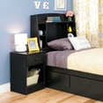 thumbnail image 6 of Astrid Twin Storage Headboard with Side Compartments, Black, 6 of 6