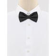 thumbnail image 2 of CORBATA DE LAZO PREATADA INSPIRE CHIC PARA EL DÍA DEL PADRE, HOMBRES, CON PUNTOS DE POLKA, CORBATAS DE BODA, TAMAÑO ÚNICO, NEGRO, 2 of 5