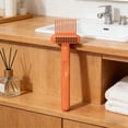 thumbnail image 6 of Leodye 1PCS 2-in-1 Double Sided Hair Brush Cleaner Tool with Bristle Pick Orange Comb Cleaner for Removing Hair Debris and Dust -7*3.94IN, 6 of 7